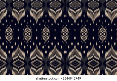 Ikat floral paisley embroidery on black background.geometric ethnic oriental pattern traditional.
Aztec style abstract vector illustration.design for texture,fabric,clothing,wrapping,decoration,carpet