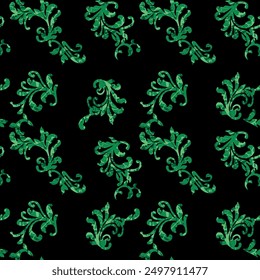 Ikat floral paisley embroidery seamless pattern on background. Ikat ethnic oriental pattern traditional. Aztec style abstract vector illustration. design for ikat fashion texture,fabric,clothing.