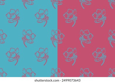 Ikat floral paisley embroidery seamless pattern on background. Ikat ethnic oriental pattern traditional. Aztec style abstract vector illustration. design for ikat fashion texture,fabric,clothing,wrapp