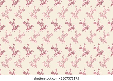 Ikat floral paisley embroidery seamless pattern on background. Ikat ethnic oriental pattern traditional. Aztec style abstract vector illustration. design for ikat fashion texture,fabric,clothing,wrapp