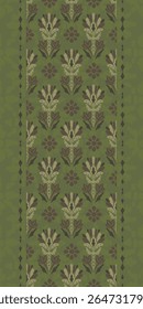 Ikat floral paisley embroidery seamless pattern on background. Ikat ethnic flower oriental pattern traditional. Aztec style abstract vector illustration. design for ikat floral fashion fabric,clothing