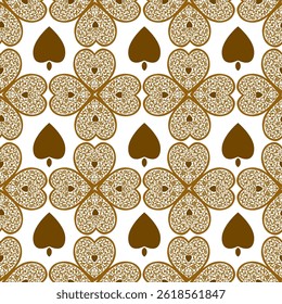 Ikat floral pattern with white background vector design