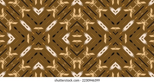 Ikat Floral Scandinavian embroidery, ikat seamless pattern tribal African, Ancient style Digital textile Asian Design ancient art for Prints Fabric saree Mughal Swaths texture Kurti Kurtis Kurtas