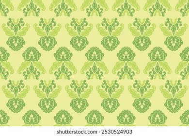 Ikat floral padrão sem emenda no fundo,padrão sem emenda damasco,ilustração vetorial,bordado oriental étnico Ikat,estilo asteca,baroque.design para textura,fab,roupas,decoração,moda.