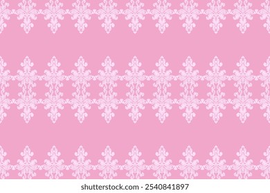 Ikat floral seamless pattern on background,damask seamless pattern,vector illustration,Ikat ethnic oriental embroidery,Aztec style,baroque.design for texture,fab,clothing,decoration,fashion.