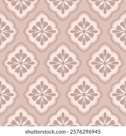 Ikat Floral Seamless Pattern, Vintage Floral design, The Traditional Thai pineapple pattern - intricate shapes that are arranged in a regular manner, resembling the eyes of an actual pineapple.
