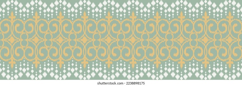 Ikat floral tribal Africa Seamless Pattern. Ethnic Geometric Batik Ikkat Digital vector textile Design for Prints Fabric saree Mughal brush symbol Swaths texture Kurti Kurtis Kurtas