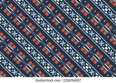Ikat floral tribal African Seamless Pattern. Ethnic Geometric Ikkat Batik Digital vector textile Design for Prints Fabric saree Mughal brush symbol Swaths texture Kurti Kurtis Kurtas