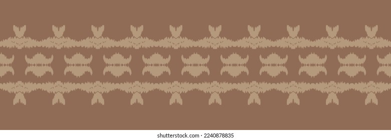 Ikat floral tribal African Seamless Pattern. Ethnic Geometric Batik Ikkat Digital vector textile Design for Prints Fabric saree Mughal brush symbol Swaths texture Kurti Kurtis Kurtas