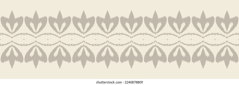 Ikat floral tribal Aztec Seamless Pattern. Ethnic Geometric Batik Ikkat Digital vector textile Design for Prints Fabric saree Mughal brush symbol Swaths texture Kurti Kurtis Kurtas