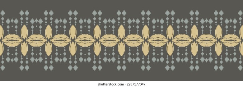 Ikat floral tribal backgrounds Seamless Pattern. Ethnic Geometric Ikkat Batik Digital vector textile Design for Prints Fabric saree Mughal brush symbol Swaths texture Kurti Kurtis Kurtas