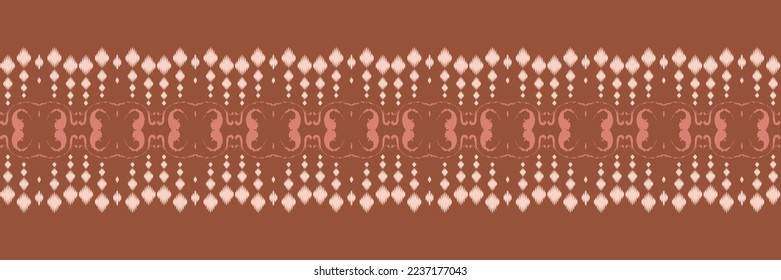 Ikat floral tribal chevron Seamless Pattern. Ethnic Geometric Batik Ikkat Digital vector textile Design for Prints Fabric saree Mughal brush symbol Swaths texture Kurti Kurtis Kurtas
