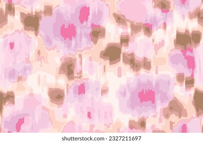 Ikat florals paisley watercolor on cream background oriental pattern flowers dyed style abstract vector illustration.design for texture,fabric,clothing,wrapping,decoration,scarf,carpet, digital 