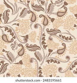 Ikat flower paisley embroidery, abstract floral motifs, embroidery floral motifs. designs for texture, fabric, clothing, wrapping, decoration, etc.