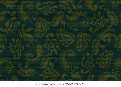 Ikat flower paisley embroidery, abstract floral motifs, embroidery floral motifs. designs for texture, fabric, clothing, wrapping, decoration, etc.
