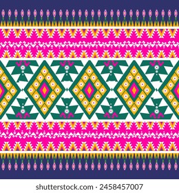 Ikat Blumenmuster Ethnisch Geometrisch Native Tribal Boho Motiv Aztec Textil Stoff Teppich Mandalas Afrikanisch