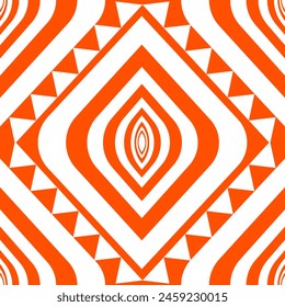 Ikat Flower Pattern Ethnic Geometric native tribal boho motif aztec textile fabric carpet mandalas African