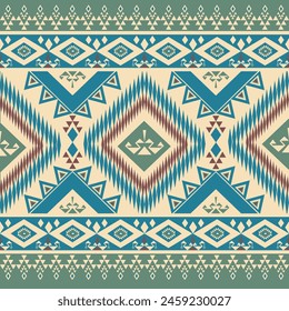 Ikat Flower Pattern Ethnic Geometric native tribal boho motif aztec textile fabric carpet mandalas African