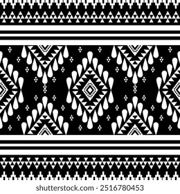 Patrón de flor Ikat Étnico Geométrico nativo tribal boho motivo azteca alfombra de tela textil mandalas africano