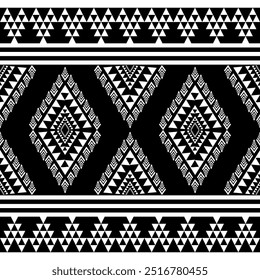 Patrón de flor Ikat Étnico Geométrico nativo tribal boho motivo azteca alfombra de tela textil mandalas africano