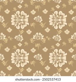 Ikat flower seamless pastel tones , Motif ethnic  floral seamless textil,  embroidery, print striped ornament floral, pattern, design for wrapping, silk, scarf, background, textile