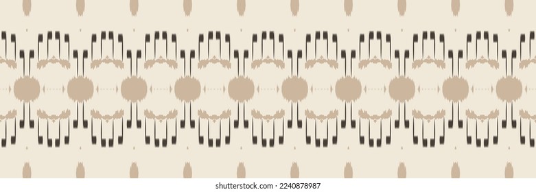 Ikat flower tribal Aztec Seamless Pattern. Ethnic Geometric Batik Ikkat Digital vector textile Design for Prints Fabric saree Mughal brush symbol Swaths texture Kurti Kurtis Kurtas