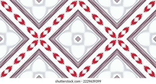 Ikat flowers tribal African Geometric Traditional ethnic oriental design for the background. Folk embroidery, Indian, Scandinavian, Gypsy, Mexican, African rug, wallpaper.