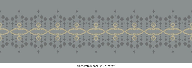 Ikat flowers tribal backgrounds Seamless Pattern. Ethnic Geometric Ikkat Batik Digital vector textile Design for Prints Fabric saree Mughal brush symbol Swaths texture Kurti Kurtis Kurtas