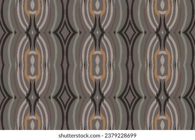 Ikat Flowers Tribal Color Geometric Traditional Ethnic Oriental Design for the Background. Folk Embroidery, Indian, Scandinavian, Gypsy, Mexican, African Rug, Wallpaper.