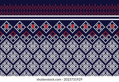 ikat folk pattern geometric ethnic ornament oriental vector design for aztec style tribal seamless background pattern indian scandinavian gypsy mexican rug wallpaper clothing batik vector illustration