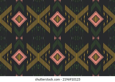 ikat frame Ethnic design Navajo background art geometric colorful Ethnic Indian Aztec pattern floral tribal design simple modern traditional hand drawn border