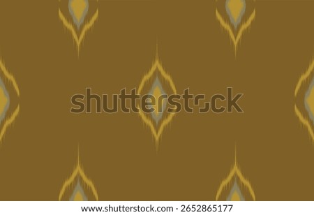 Ikat geometric design background. Seamless pattern in tribal, folk embroidery vintage chevron art. Aztec geometric art ornament print for carpet, wallpaper, clothing, wrapping, fabric, cover