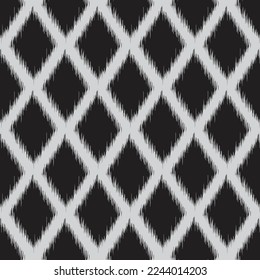 Ikat geometric ethnic oriental pattern traditional Design for background, wallpaper, clothing, carpet, wrapping, fabric, Batik, Scandinavian, Gyp sy, Mexican, folk pattern Vector illustration. Tribal 