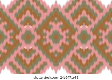 ikat geometric ethnic oriental seamless pattern. design ikat fabric for textile ethnic, native pattern motif, embroidery ikat style, geometric textile design, background