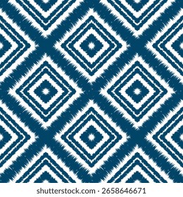 ikat geometrisches ethnisches Muster. ikat geometrische ethnische Muster Stil. Kat Muster Design für Kleidung, Textil, Umhüllung, Hintergrund, Tapete, Teppich, Stickerei, Vektor, Illustration Design