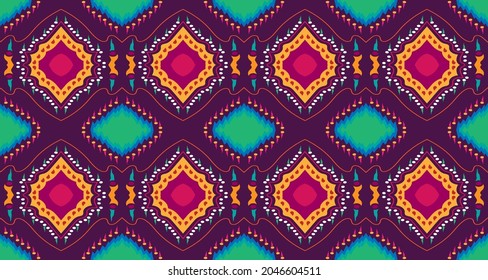 
Ikat geometric. ethnic vector texture. Seamless striped pattern in Aztec style.Indian, Scandinavian, Gypsy, Mexican, folk pattern.EP4.Design for background, carpet, wallpaper, clothing, wrapping