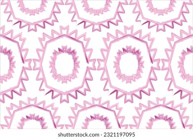 Ikat geometrische ethnische Vektorstruktur. Nahtlose Streifen im Stil von Aztec.Aquarell