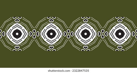 Ikat geometric ethnic vector texture. Seamless striped pattern in Aztec style.