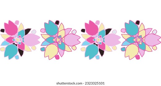 Textura vectorial geométrica Ikat. Patrón de rayas sin foco al estilo azteca.