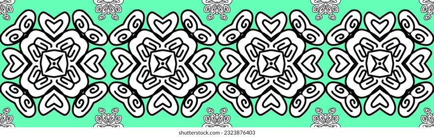 Textura vectorial geométrica Ikat. Patrón de rayas sin foco al estilo azteca.