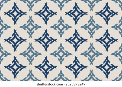 Ikat geometric folk ornament. Tribal vector texture. Seamless striped pattern in Aztec style. Ethnic embroidery. Indian, Scandinavian, Gypsy, Mexican, African rug.