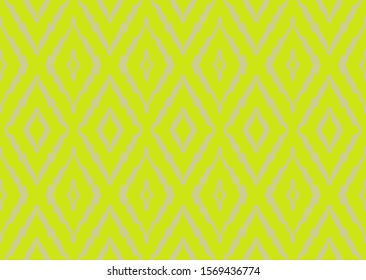 Ikat geometric folklore ornament with diamonds. Tribal ethnic vector texture. Seamless striped pattern in Aztec style. Folk embroidery. Indian, Scandinavian, Gypsy, Mexican, African rug.