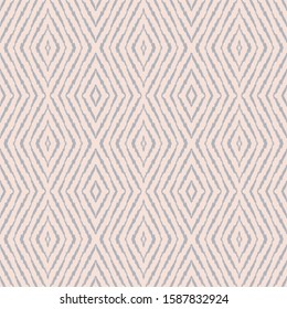 Ikat geometric folklore ornament with diamonds. Tribal ethnic vector texture. Seamless striped pattern in Aztec style. Folk embroidery. Indian, Scandinavian, Gypsy, Mexican, African rug.