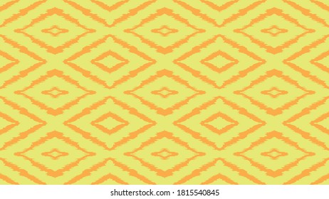 Ikat geometric folklore ornament with diamonds. Tribal ethnic vector texture. Seamless striped pattern in Aztec style. Folk embroidery. Indian, Scandinavian, Gypsy, Mexican, African rug.