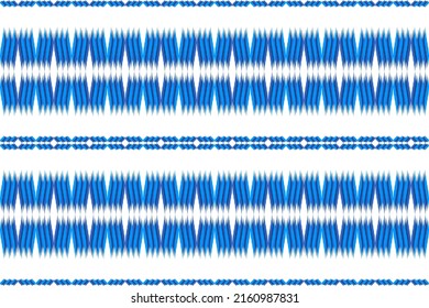 Ikat geometric folklore ornament with diamonds. Seamless striped pattern in Aztec style. Tribal ethnic vector texture. Folk embroidery. Indian, Scandinavian, Gypsy, Mexican, African rug, Background