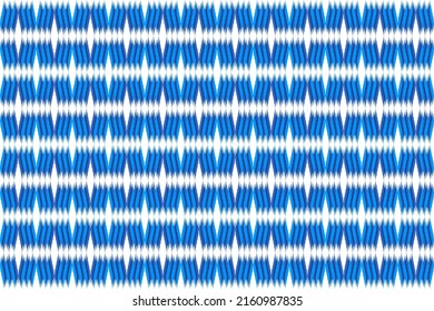 Ikat geometric folklore ornament with diamonds. Seamless striped pattern in Aztec style. Tribal ethnic vector texture. Folk embroidery. Indian, Scandinavian, Gypsy, Mexican, African rug, Background
