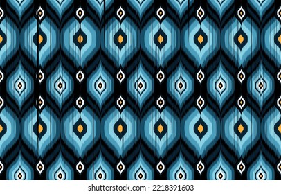 
Ikat geometric folklore ornament with diamonds. Tribal ethnic 
vector texture. Seamless striped pattern in Aztec style. Folk embroidery. 
Indian, Scandinavian, Gypsy, Mexican, African rug.

