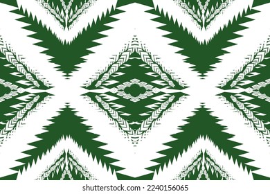 Ikat geometric folklore ornament with diamonds. Indian, Scandinavian, Gypsy, Mexican, African rug. Tribal ethnic vector texture. Seamless striped pattern in Aztec style. Folk embroidery.