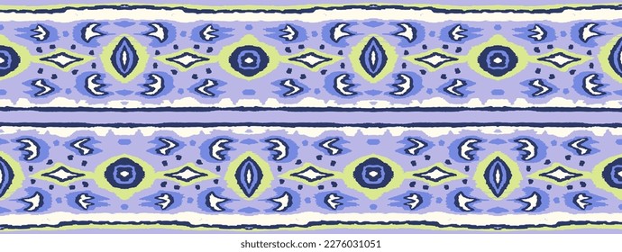 Ikat geometric folklore ornament with diamonds. Tribal ethnic vector texture. Seamless striped pattern in Aztec style. Folk embroidery. Indian, Scandinavian, Gypsy, Mexican, African rug.