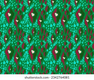Ikat geometric folklore ornament with diamonds. Tribal ethnic vector texture. Seamless striped pattern in Aztec style. Folk embroidery. Indian, Scandinavian, Gypsy, Mexican, African rug.